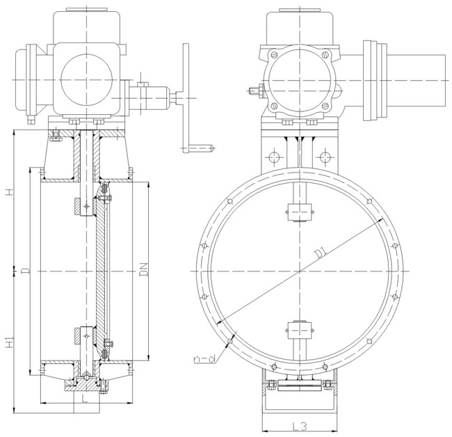 船用電動通風(fēng)蝶閥(圖1)