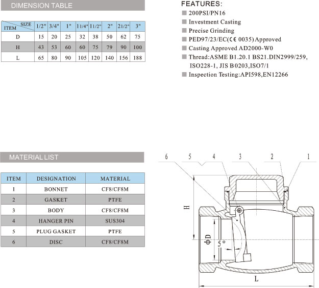內(nèi)螺紋止回閥圖片型號(hào)廠家